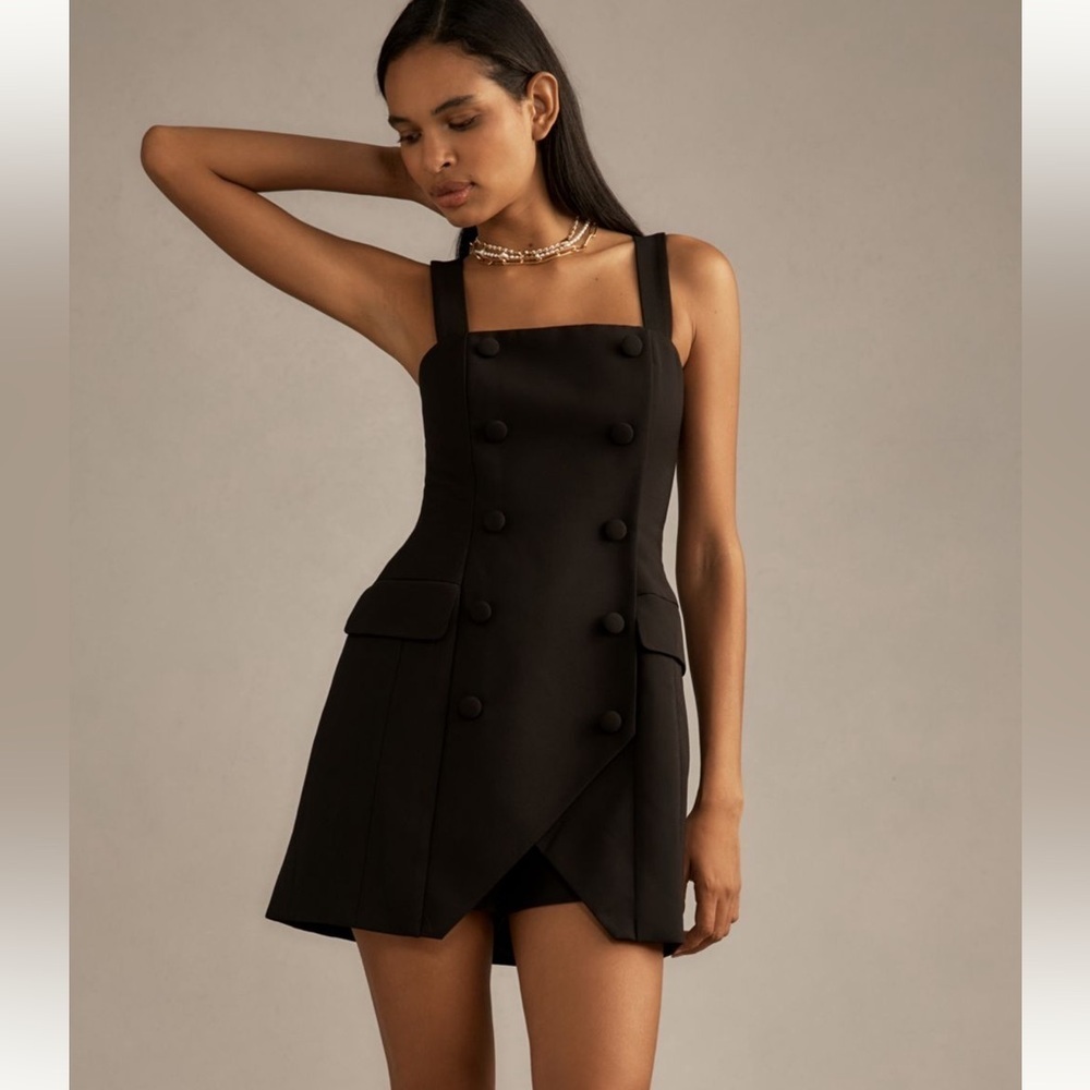 Hutch Black Double-Breasted Romper – Size 10 (NWT)